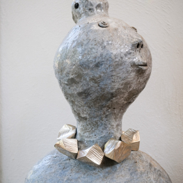 Silver necklace - rock