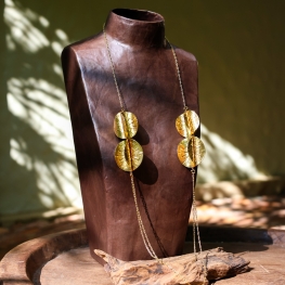 Brass plated necklace