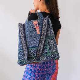 Hand stitched BORO bag T-1