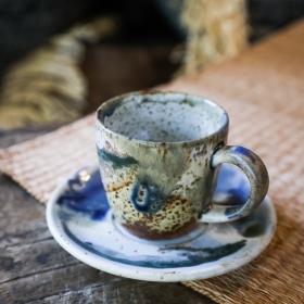 Forest kiln espresso cup & saucer set