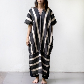 Karen dress (Black & White stripes)